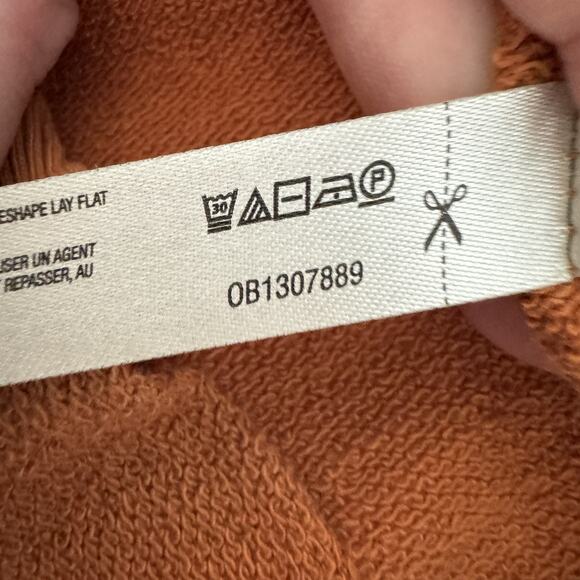 Anthropologie Daily Practice Cropped Sleeveless Top Sz XS Rust Brown Fleece Boho - Picture 6 of 9